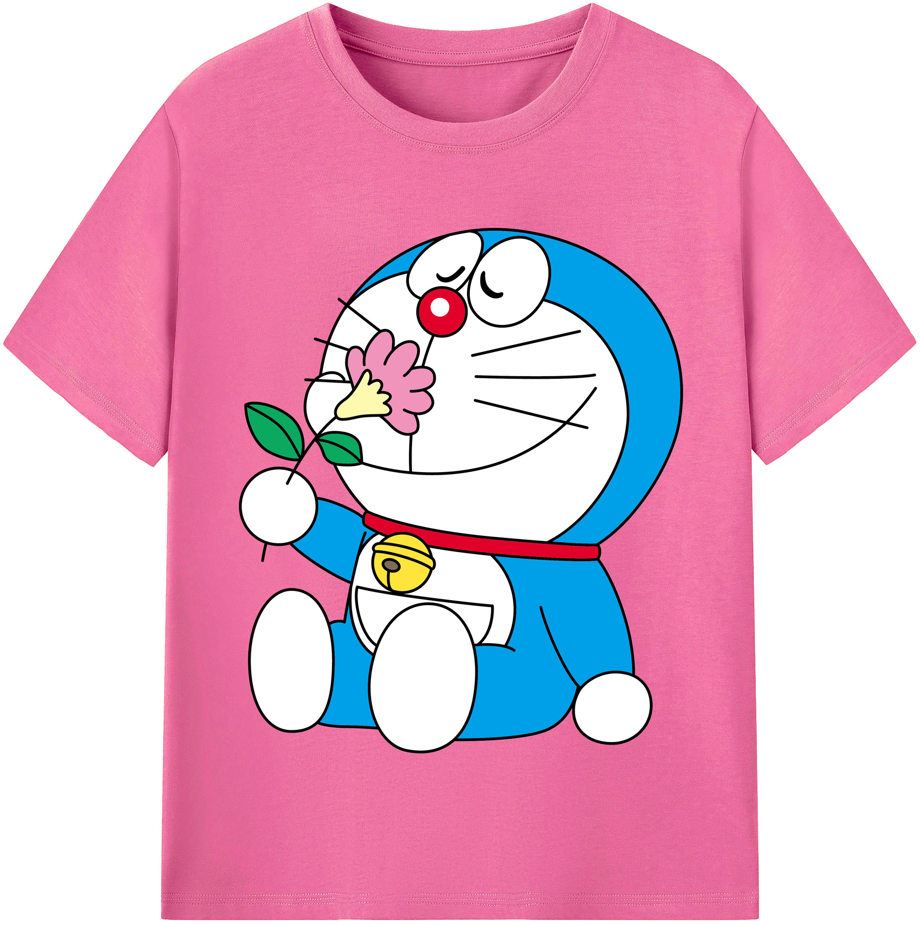 （画像用） ドラえもん Doraemon レディースカジュアルプリントTシャツ（綿100％）